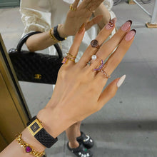 Load image into Gallery viewer, XO PEARL SMILE PAVE RING