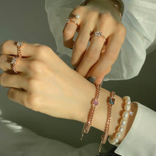 Load image into Gallery viewer, ISABEL OVAL STONE CHAIN BRACELET