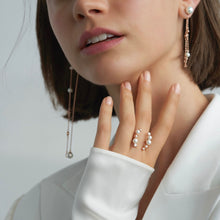 Load image into Gallery viewer, CAMILLE PEARL STONE OPEN RING