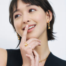 Load image into Gallery viewer, BEA BALL HOOP EARRING