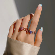 Load image into Gallery viewer, REMI HEART STONE CHAIN RING