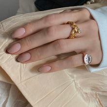 Load image into Gallery viewer, KISMET 1 ROUND STONE CHAIN RING