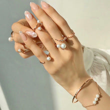 Load image into Gallery viewer, ISA DUO PEARAL KNUCKLE RING