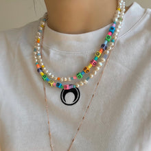 Load image into Gallery viewer, LOTTIE MULTI-CUBE FRESHWATER PEARL BEADED NECKLACE