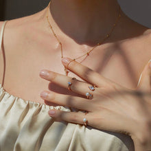 Load image into Gallery viewer, KAIA OVAL CHAINED DBL RINGS