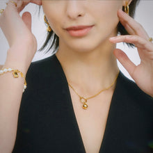 Load image into Gallery viewer, BEA 2 BALL DBL CHAIN NECKLACE