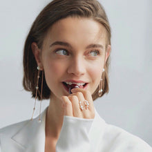 Load image into Gallery viewer, SOPHIA2 DBL CHAIN EARRING