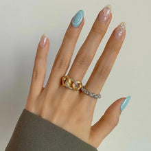 Load image into Gallery viewer, ERES TRIPLE PAVED MATTED FINISH CHAIN RING