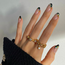 Load image into Gallery viewer, KISMET 1 ROUND STONE CHAIN RING