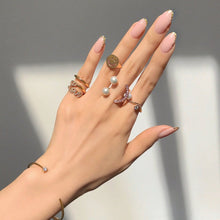 Load image into Gallery viewer, LOVE PAVED SCRIPT PINKY RING