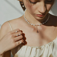 Load image into Gallery viewer, HAILEY PEARL STONE OPEN RING