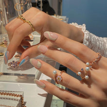 Load image into Gallery viewer, GISELLE PEARL STONE OPEN RING