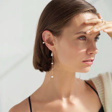 Load image into Gallery viewer, ROUND RAINBOW WAVE BACK EARRING