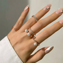 Load image into Gallery viewer, VERA DUO PEARL PAVED RING