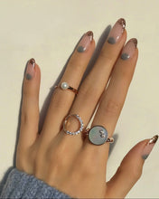 Load image into Gallery viewer, SMALL CIRCLE PAVE NINE RING