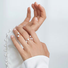Load image into Gallery viewer, GISELLE PEARL STONE OPEN RING