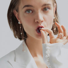 Load image into Gallery viewer, SOPHIA2 DBL CHAIN EARRING