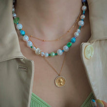 Load image into Gallery viewer, GRETA FRESHWATER PEARL MULTI BEADED NECKLACE