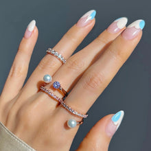 Load image into Gallery viewer, VITTO PEARL STONE PAVED RING