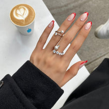 Load image into Gallery viewer, MADEMOISELLE 2 PEARL PAVED RING