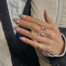Load image into Gallery viewer, HAILEY PEARL STONE OPEN RING