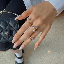 Load image into Gallery viewer, MADEMOISELLE 2 PEARL PAVED RING