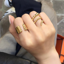 Load image into Gallery viewer, LEON DBL SPIRAL BUBBLE RING