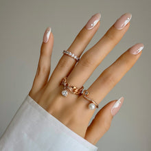 Load image into Gallery viewer, KISMET 2 HEART STONE CHAIN RING