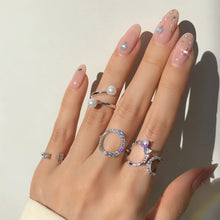 Load image into Gallery viewer, SMALL CIRCLE PAVE NINE RING