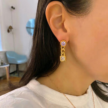 Load image into Gallery viewer, PEPE STONE CHAIN EARRING