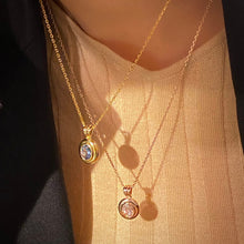 Load image into Gallery viewer, EDGAR OVAL STONE CHAIN NECKLACE