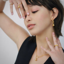 Load image into Gallery viewer, BEA 2 BALL DBL CHAIN NECKLACE