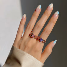 Load image into Gallery viewer, REMI HEART STONE CHAIN RING