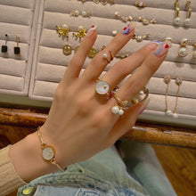 Load image into Gallery viewer, B-BLOCK ONE STONE INLAY SWIVEL RING