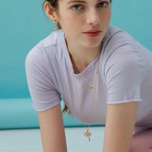 Load image into Gallery viewer, PALM TREE PAVE CHAINNECKLACE