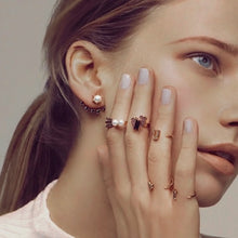 Load image into Gallery viewer, 5 ETOILE STONE DROP EARRING