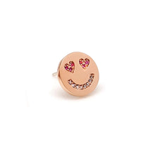 Load image into Gallery viewer, SMILE HEART EYED STUD EARRING