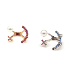 Load image into Gallery viewer, XO PEARL SMILE PAVE RING