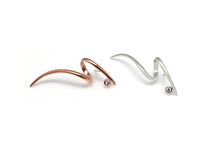 Load image into Gallery viewer, INFINITY SPIRAL PLAIN STONE EARRING