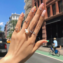 Load image into Gallery viewer, VALENTINE HEART PAVE OPEN RING