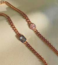 Load image into Gallery viewer, JACQUE SQ STONE CHAIN BRACELET
