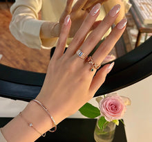 Load image into Gallery viewer, EDGAR DBL CHAIN OPEN BANGLE