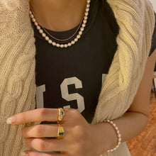 Load image into Gallery viewer, PHOEBE FRESHWATER PEARL CHAIN NECKLACE