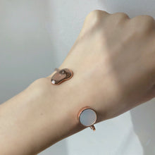 Load image into Gallery viewer, CLOUD CIRCLE STONE OPEN BANGLE