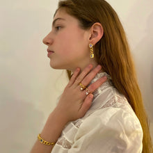 Load image into Gallery viewer, PEPE STONE CHAIN EARRING