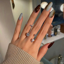Load image into Gallery viewer, CAROLIN 2 ROUND PAVED PEARL RING