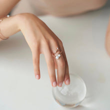 Load image into Gallery viewer, LAFAYETTE DBL PEARL STONE RING