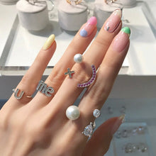 Load image into Gallery viewer, 'U' LETTER KNUCKLE OPEN RING