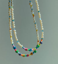 Load image into Gallery viewer, LOTTIE MULTI-CUBE FRESHWATER PEARL BEADED NECKLACE