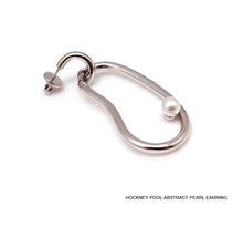 Load image into Gallery viewer, HOCKNEY POOL ABSTRACT EARRING & GABI OVAL HOOP EARRING